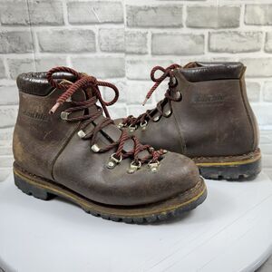 Raichle Swiss All-Leather Hiking Mountaineering Boots VINTAGE Men's Size 10